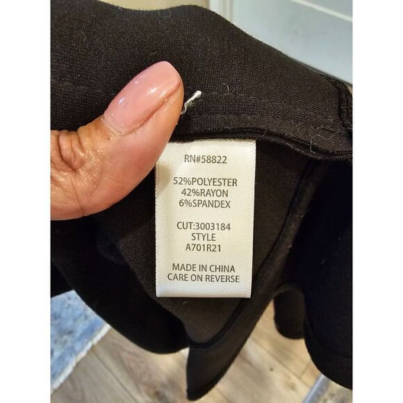 Max Studio Black Knit Drape Front Blazer Size Small - Picture 7 of 7